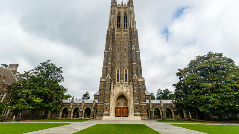 Duke Chapel at Duke University in Durham, North Carolina.