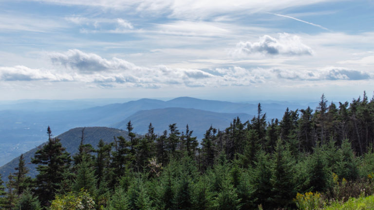 View of mountains in Vermont from Mount Equinox. Pic: Shutterstock