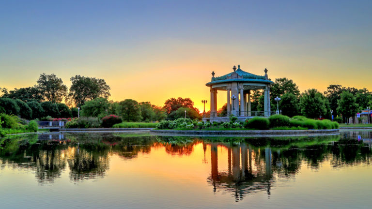 The bandstand in Forest Park, St. Louis