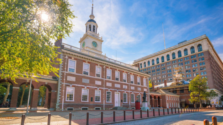 Independence Hall in Philadelphia. Pic via Shutterstock.