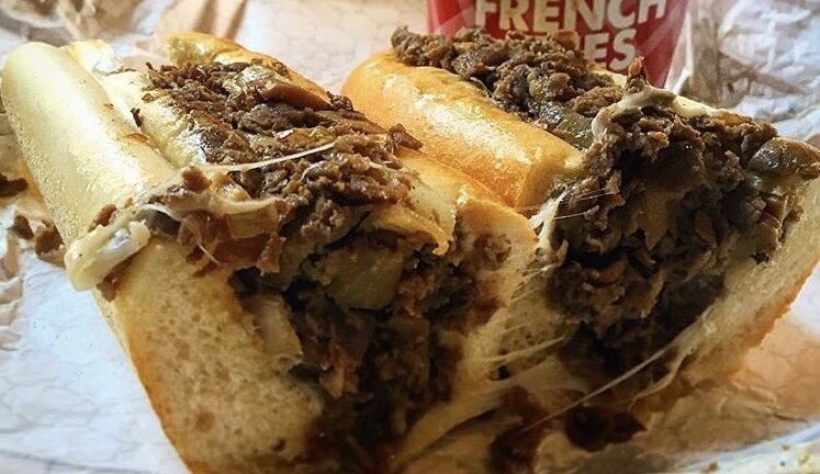 Cheesesteak at Jimmy G’s in Philadelphia