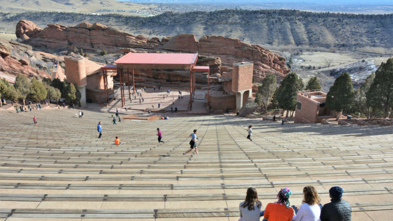 Red Rocks Amphitheater. Pic via Shutterstock.