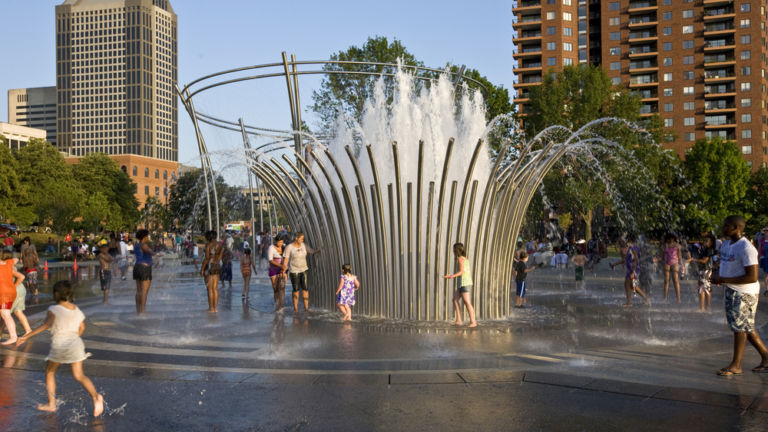 Scioto Mile in Columbus, Ohio. Pic via Shutterstock.