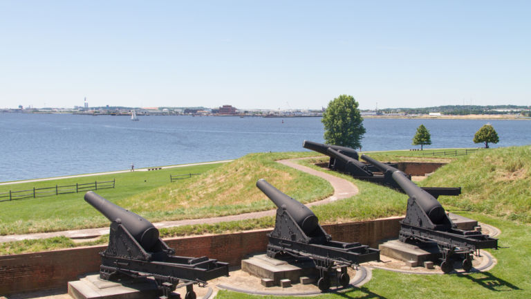 Cannons at Fort McHenry, Baltimore