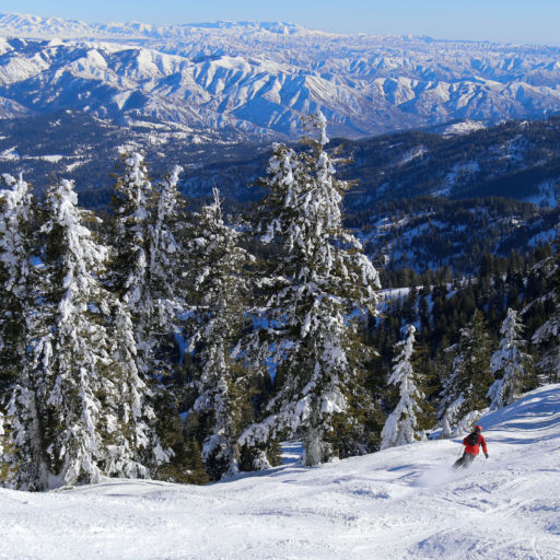 Bogus Basin ski area in Boise, Idaho