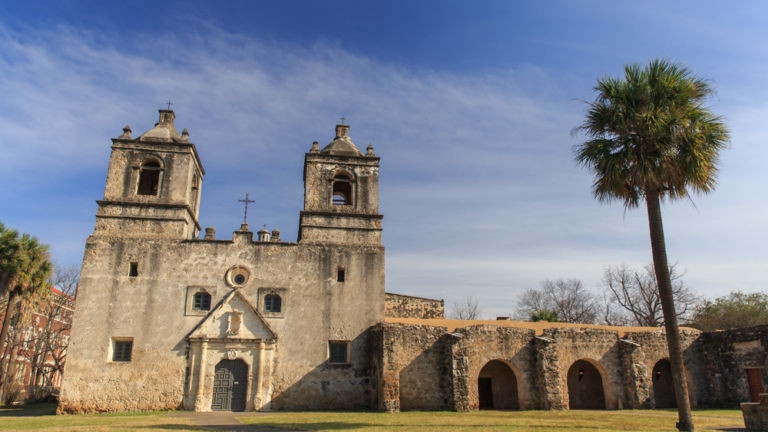 Mission Concepcion/ San Antonio Mission/ Mission Concepcion on the Mission trail, a world heritage site, in San Antonio, TX,