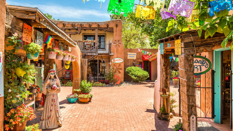 Old Town in Albuquerque. Pic via Shutterstock