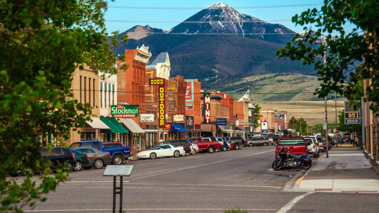 Livingston, Montana. Pic via Shutterstock.