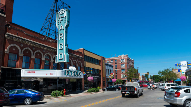 Fargo Theatre in Fargo, North Dakota. Pic via Shutterstock.