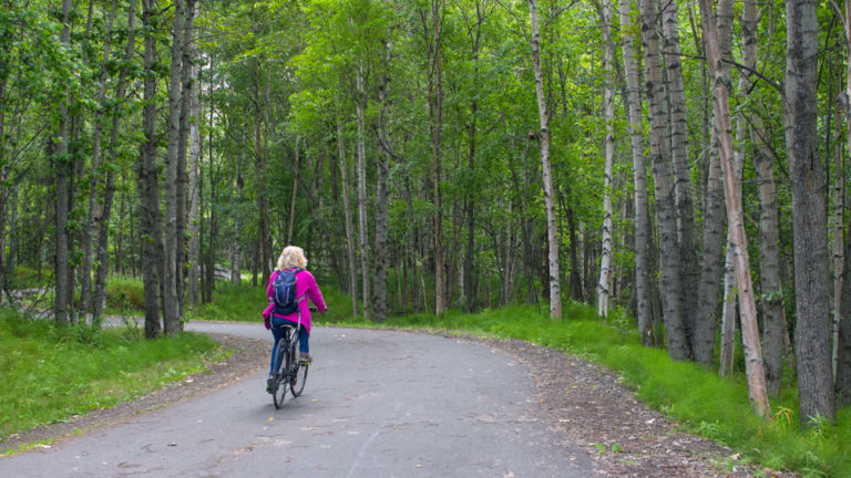 Tony Knowles Coastal Trail, Anchorage. Shutterstock.