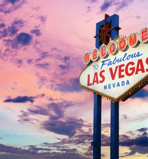 Las Vegas pic via Shutterstock