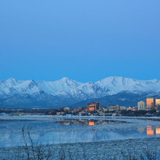 What do do in Anchorage: Downtown Anchorage, Alaska. Pic via Shutterstock