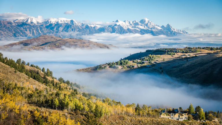 Grand Teton National Park, Jackson, Wyoming. Pic via Shutterstock