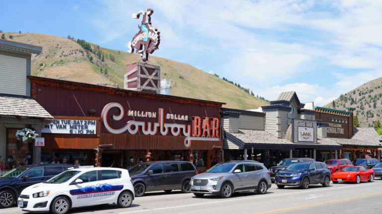 Million Dollar Cowboy Bar, Jackson, Wyoming.