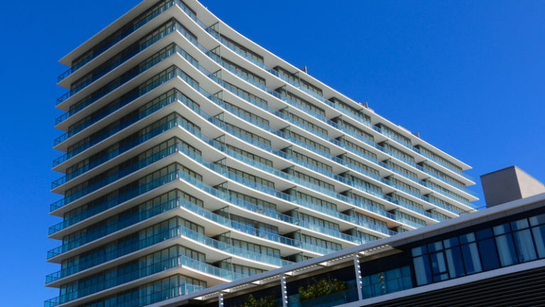 View of the Asbury Ocean Club Hotel. Photo via Shutterstock.