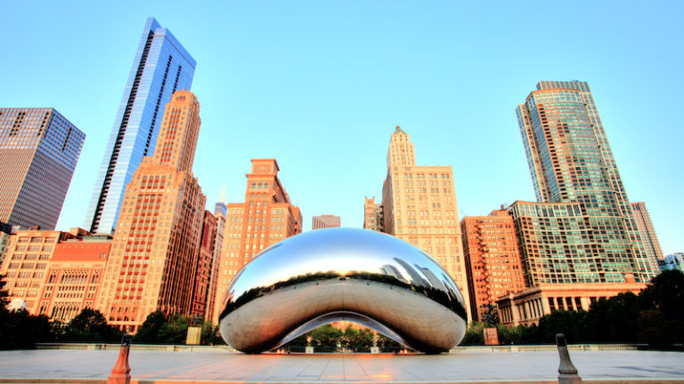 The Bean in Chicago. Photo via Shutterstock.