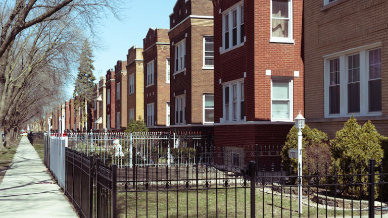 Logan Square in Chicago. Photo via Shutterstock.