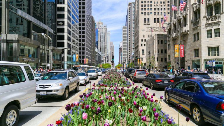 Magnificent Mile in Chicago. Image credit Shutterstock.