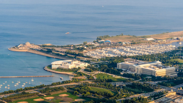 Museum Campus in Chicago. Photo via Shutterstock.