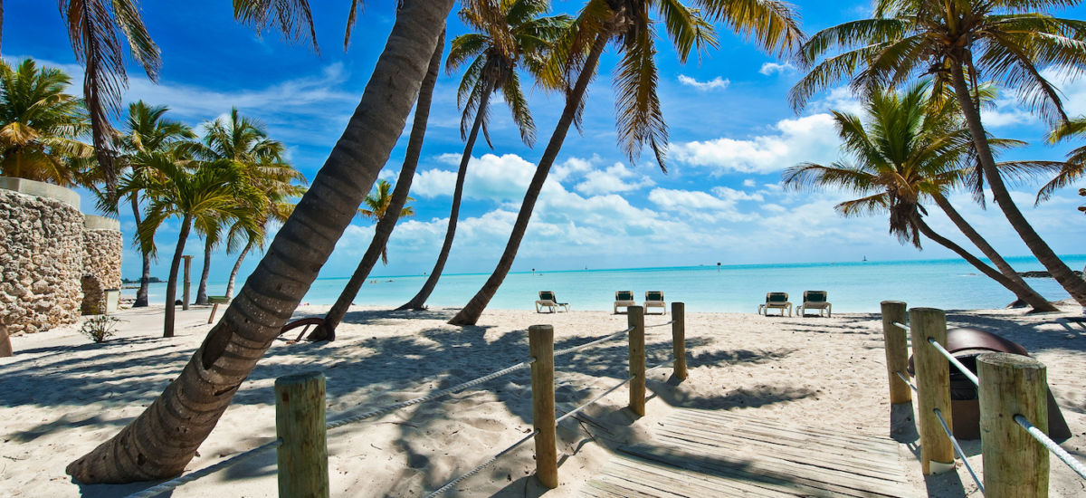 Beach in Key West. Photo via Shutterstock.