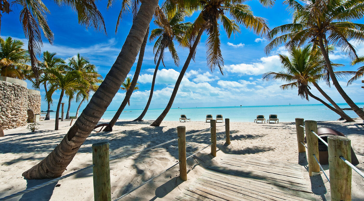 Beach in Key West. Photo via Shutterstock.