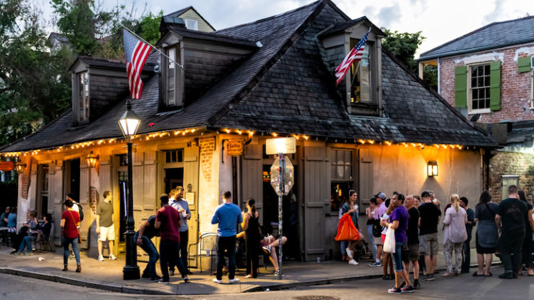 Lafitte's Blacksmith Shop Bar in New Orleans. Photo by Shutterstock.