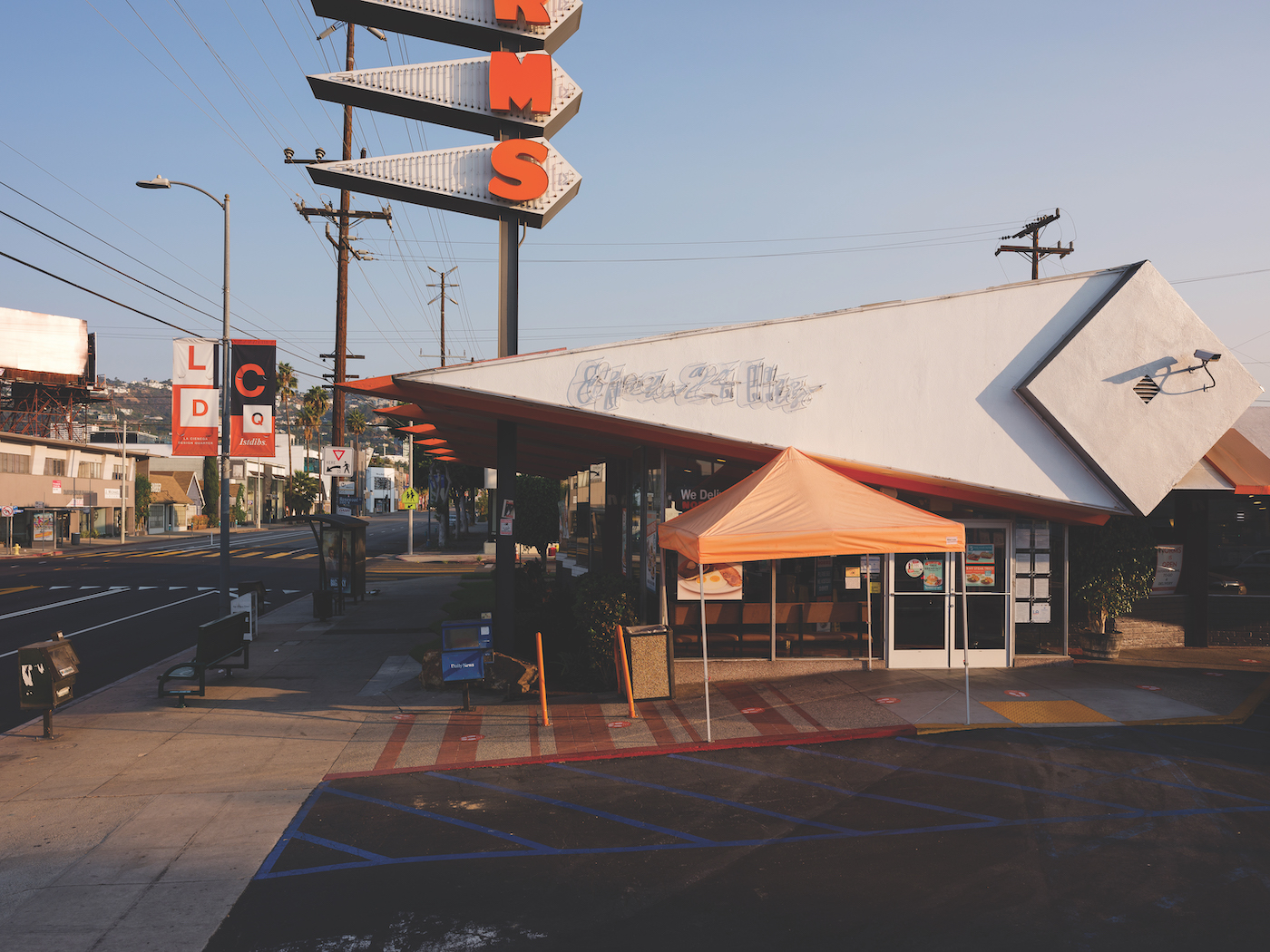 Googie-themed diner chain, Norms Restaurant, on LaCienega Blvd. in LA.  Photo by Tag Christof.