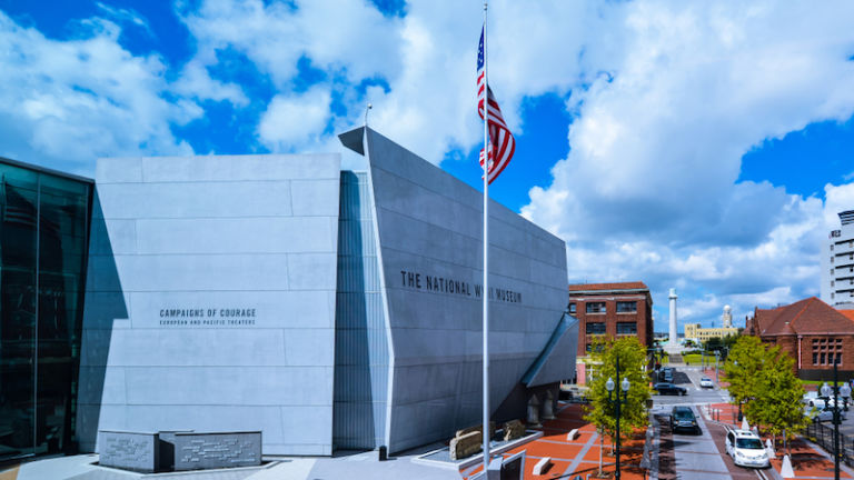 The National World War II Museum in New Orleans. Photo via Shutterstock.