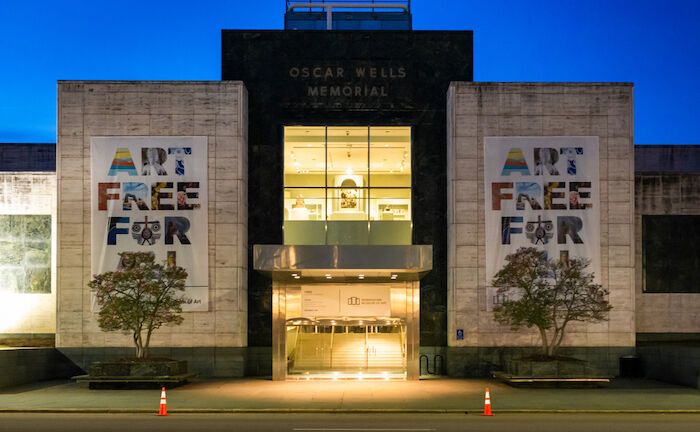 Birmingham Museum of Art at night. March 7, 2020. Photo via Shutterstock.