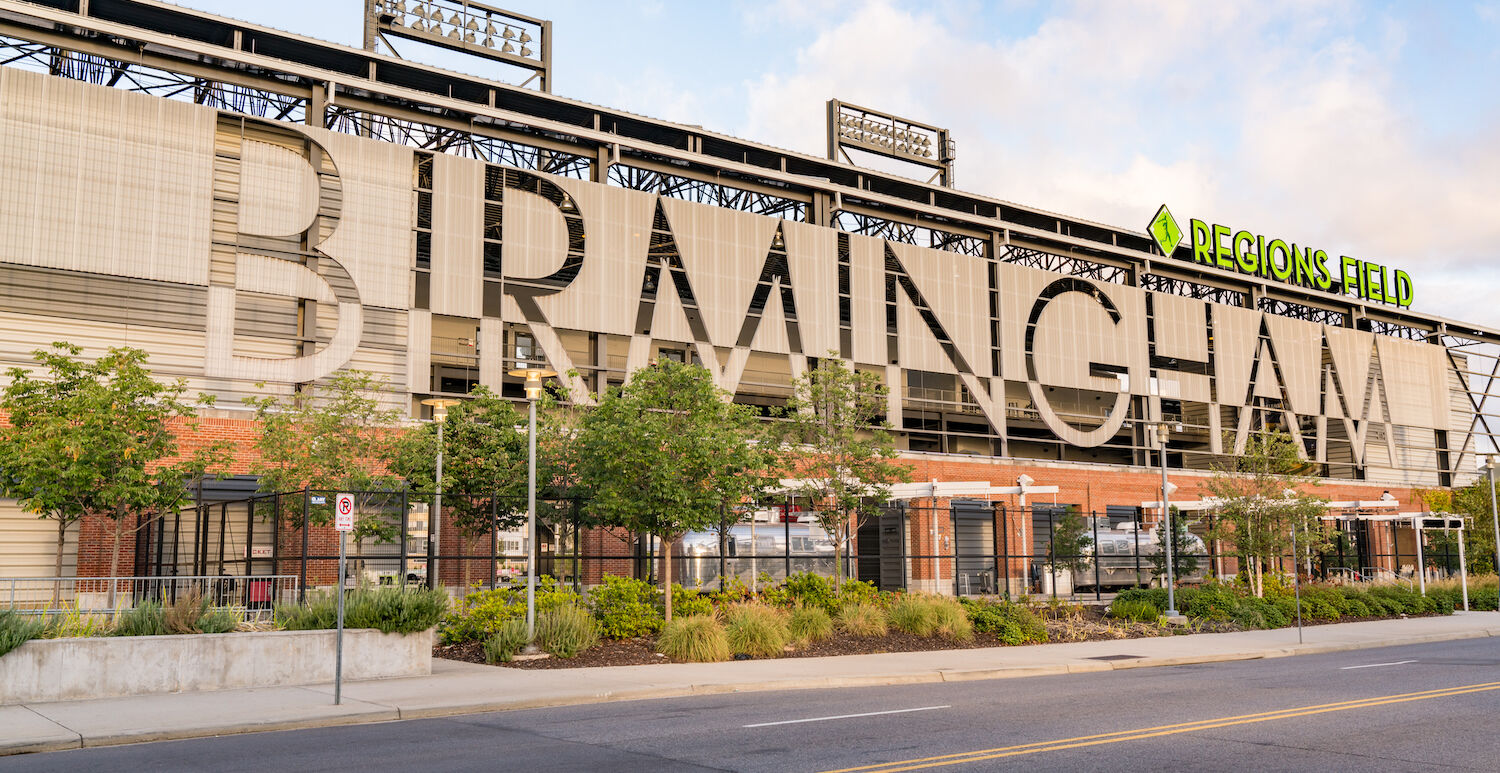 Regions Field in Birmingham, Alabama. Photo via Shutterstock.