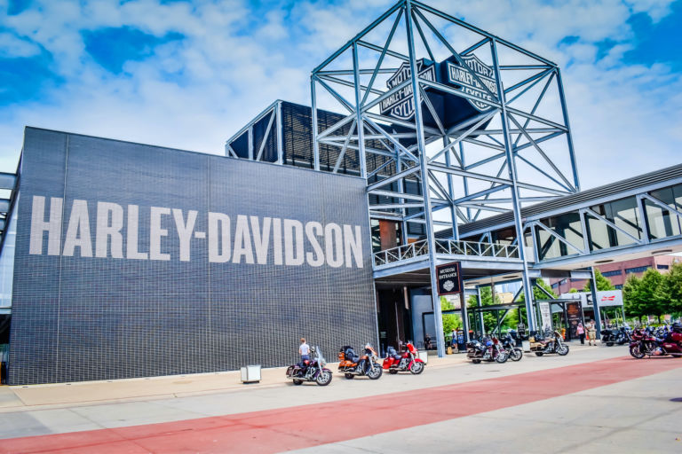 Harley Davidson in Milwaukee. Photo via Shutterstock.