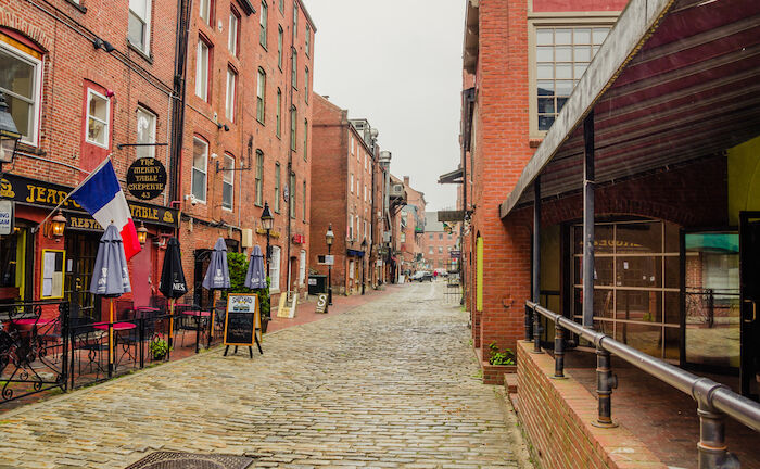 Old Port in Portland, Maine. Photo by Shutterstock.