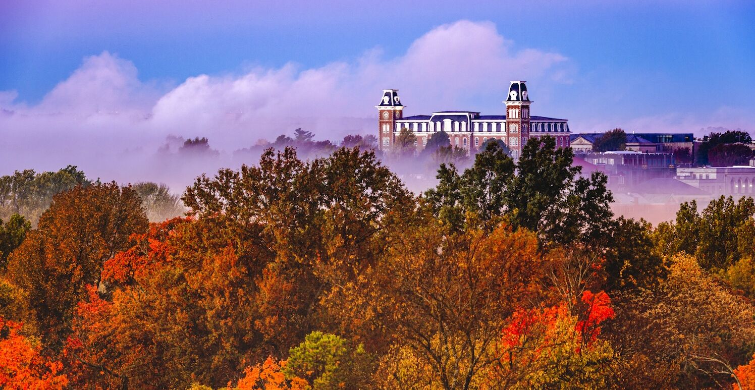 Fayetteville, Arkansas fall foliage. Photo credit: Shutterstock.