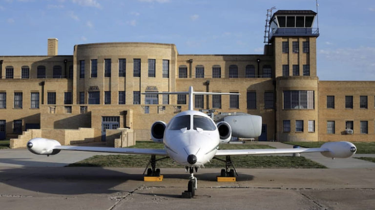 Kansas Aviation Museum in Wichita, Kansas. Photo via Shutterstock.