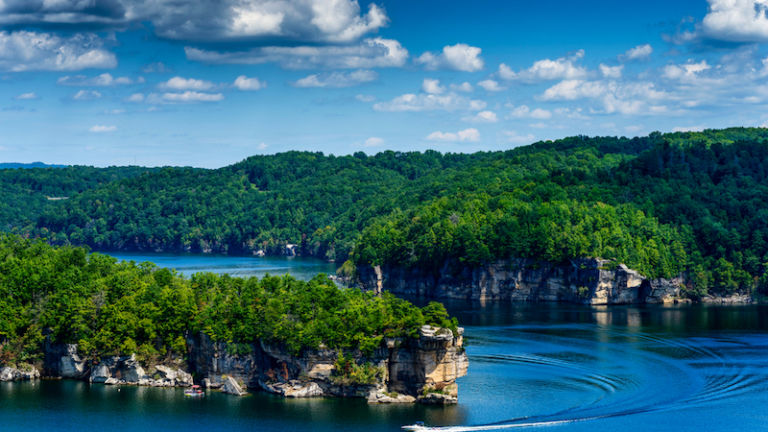 Summersville Lake, Nicholas County, West Virginia. Photo via Shutterstock.