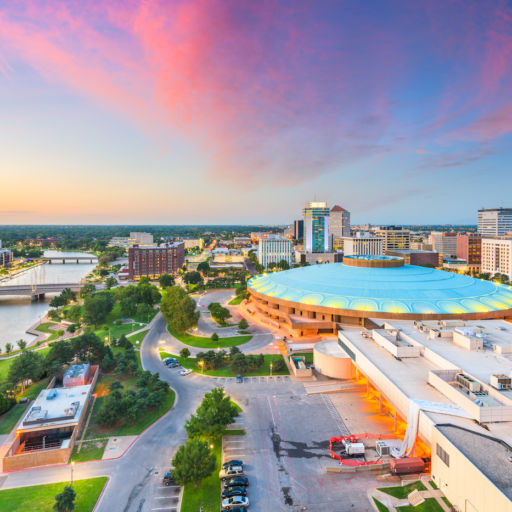 Wichita, Kansas. Photo via Shutterstock.