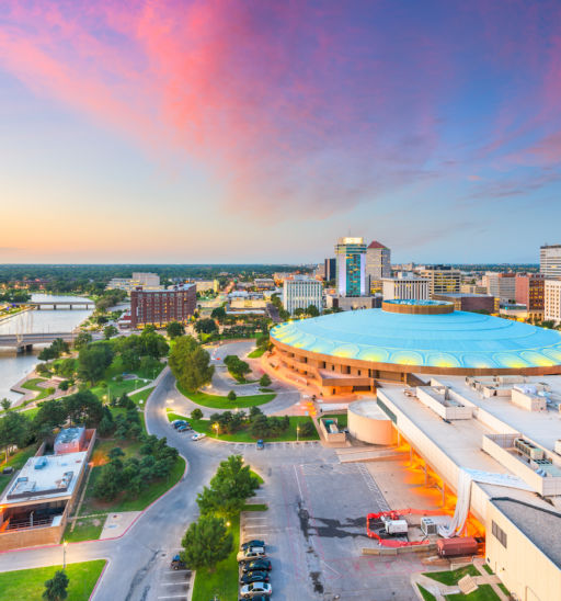 Wichita, Kansas. Photo via Shutterstock.