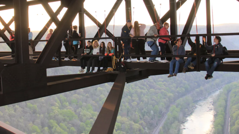 Bridgewalk in Fayetteville, West Virginia.