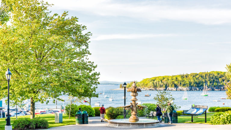 Agamont Park in Bar Harbor, Maine.