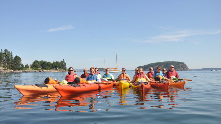 Coastal Kayaking Tours in Bar Harbor, Maine.