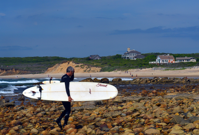Ditch Plains surfing beach in Montauk, New York. Photo by Shutterstock.