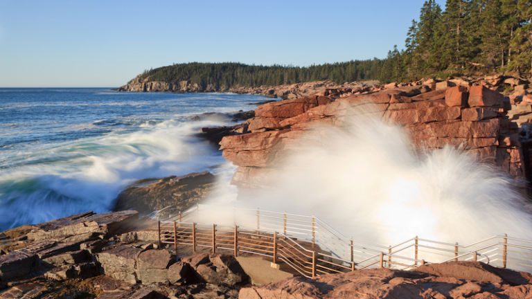 Acadia National Park, Thunder Hole in Maine. Photo via Shutterstock.