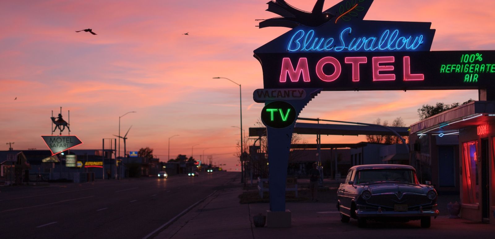 Blue Swallow Motel in Tucumcari, New Mexico. Photo by Tag Christof.