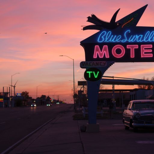 Blue Swallow Motel in Tucumcari, New Mexico. Photo by Tag Christof.