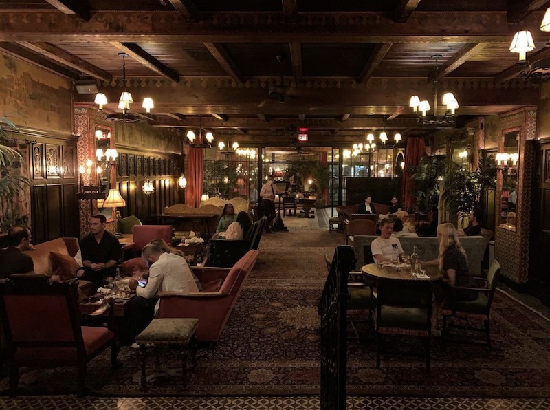 Inside the Bowery Hotel.