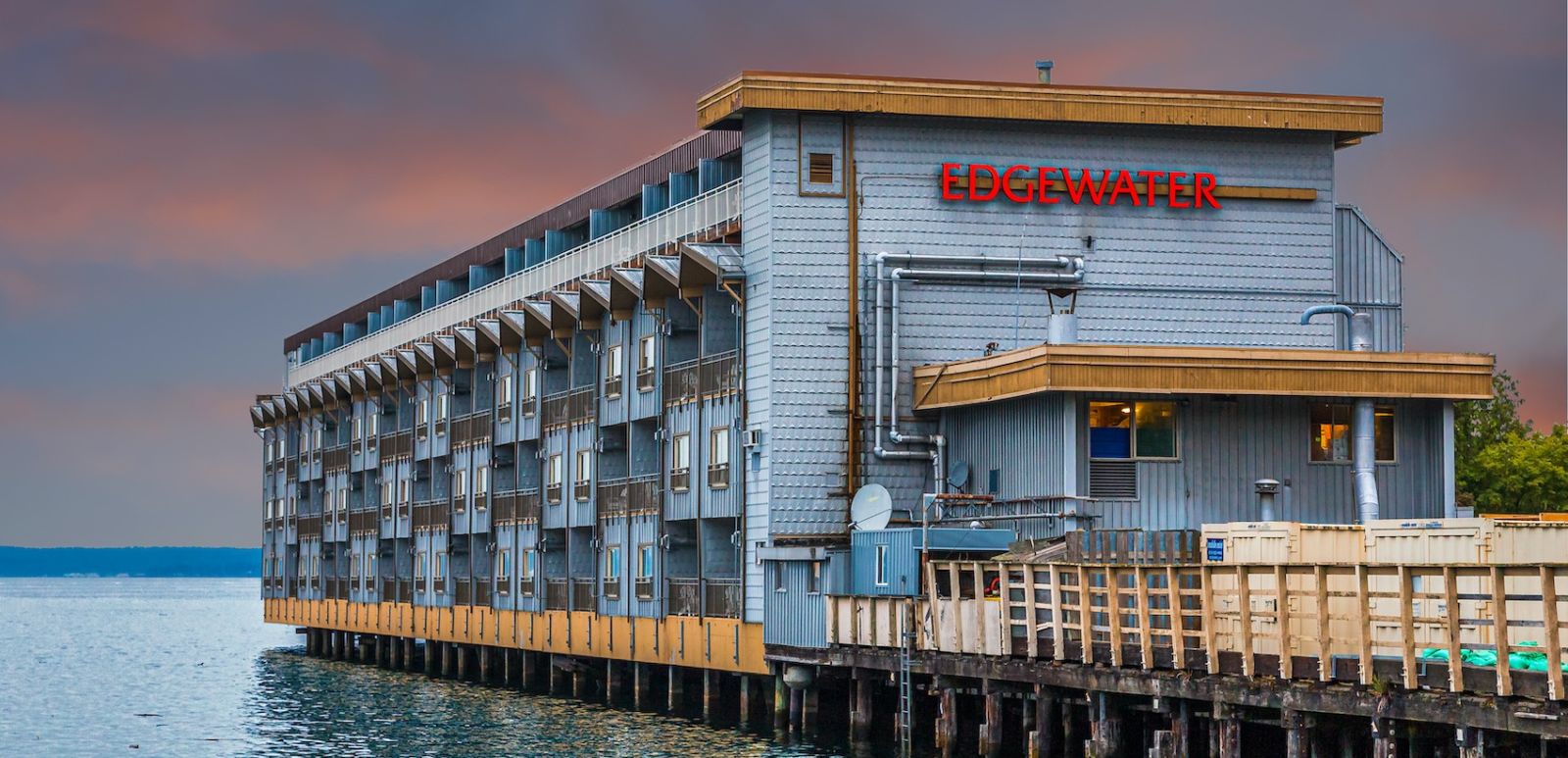 The Edgewater in Seattle. Photo via Shutterstock.
