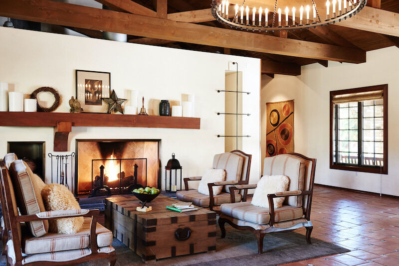 Lobby lounge at the Estancia La Jolla near San Diego, Calif.