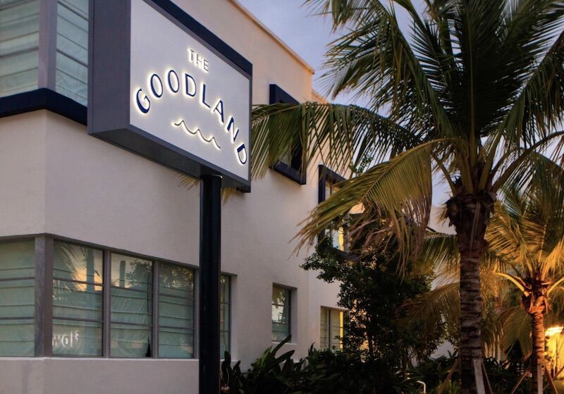 Exterior of the Kimpton Goodland Hotel in Fort Lauderdale Beach.