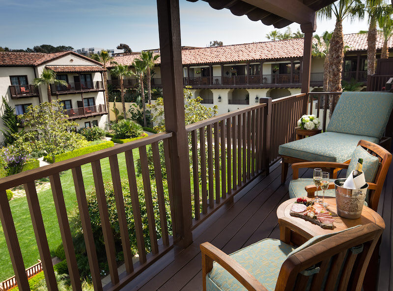 Estancia La Jolla near San Diego, Calif. Presidential suite balcony.