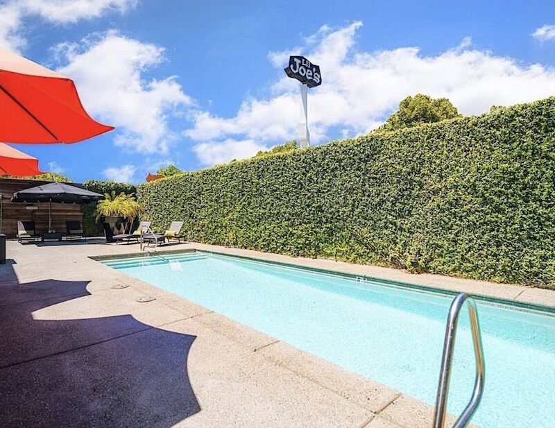 The pool action at Greens Hotel in Sacramento.